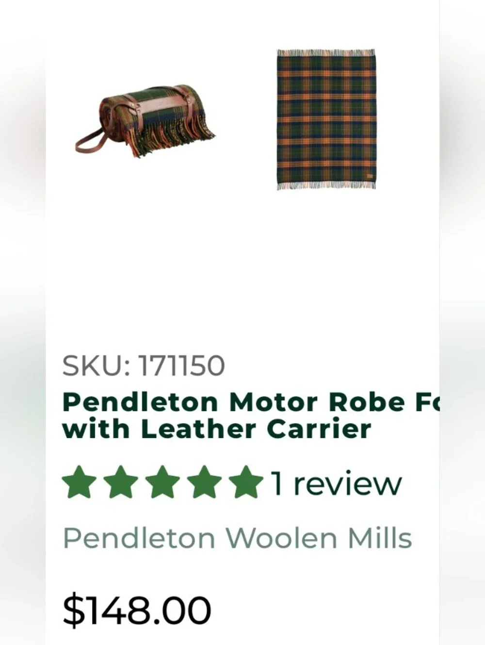 Pendelton Blanket - READ